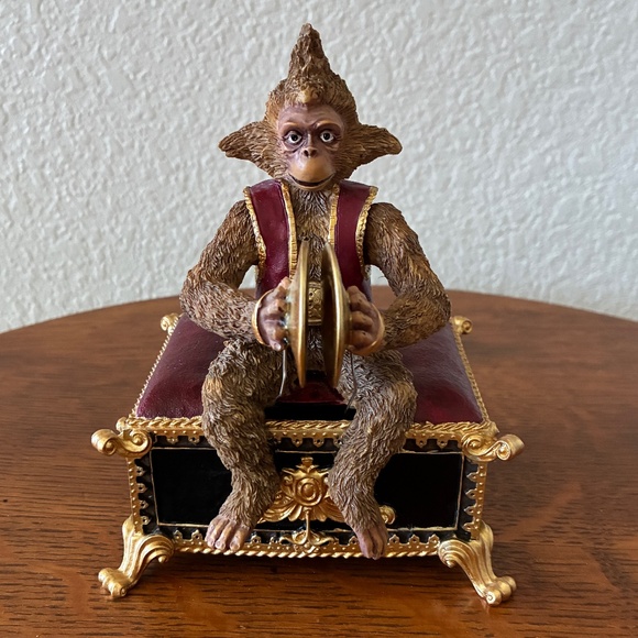 Vintage 1986 Phantom of the Opera Monkey Music Box With Box - Picture 1 of 7